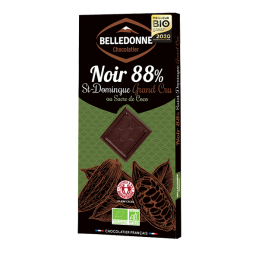 Chocolat Noir 88% Sucre...