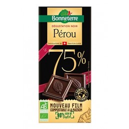 Chocolat Noir Perou 75% 80g